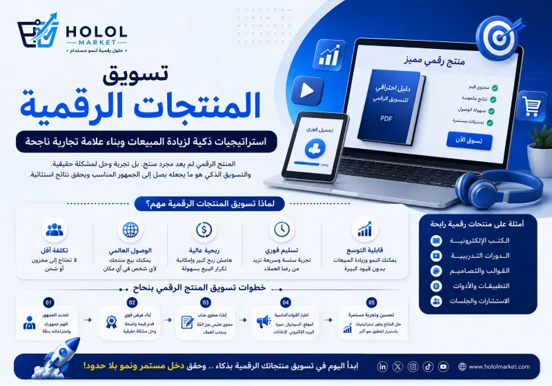 أسرار واستراتيجيات تسويق المنتجات الرقمية من الصفر للاحتراف